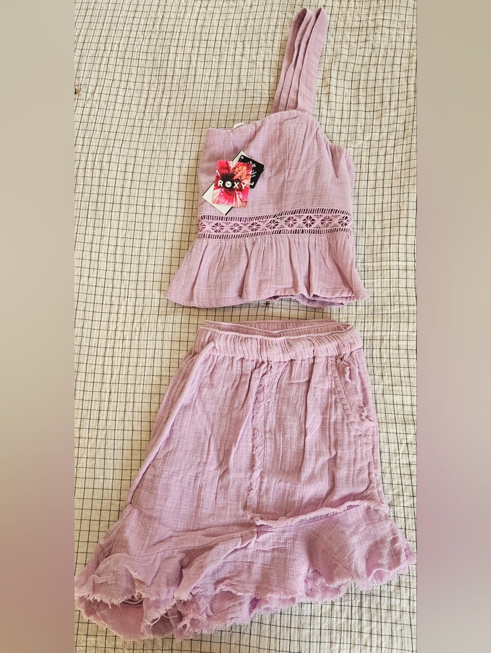 NWT Roxy Cami & Shorts Set L/XL - Picture 2 of 13